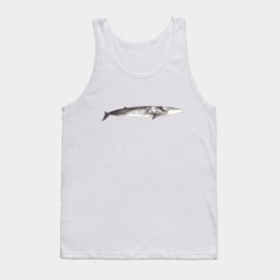 Fin whale Balaenoptera physalus Tank Top